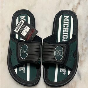Michigan State Slide Sandals